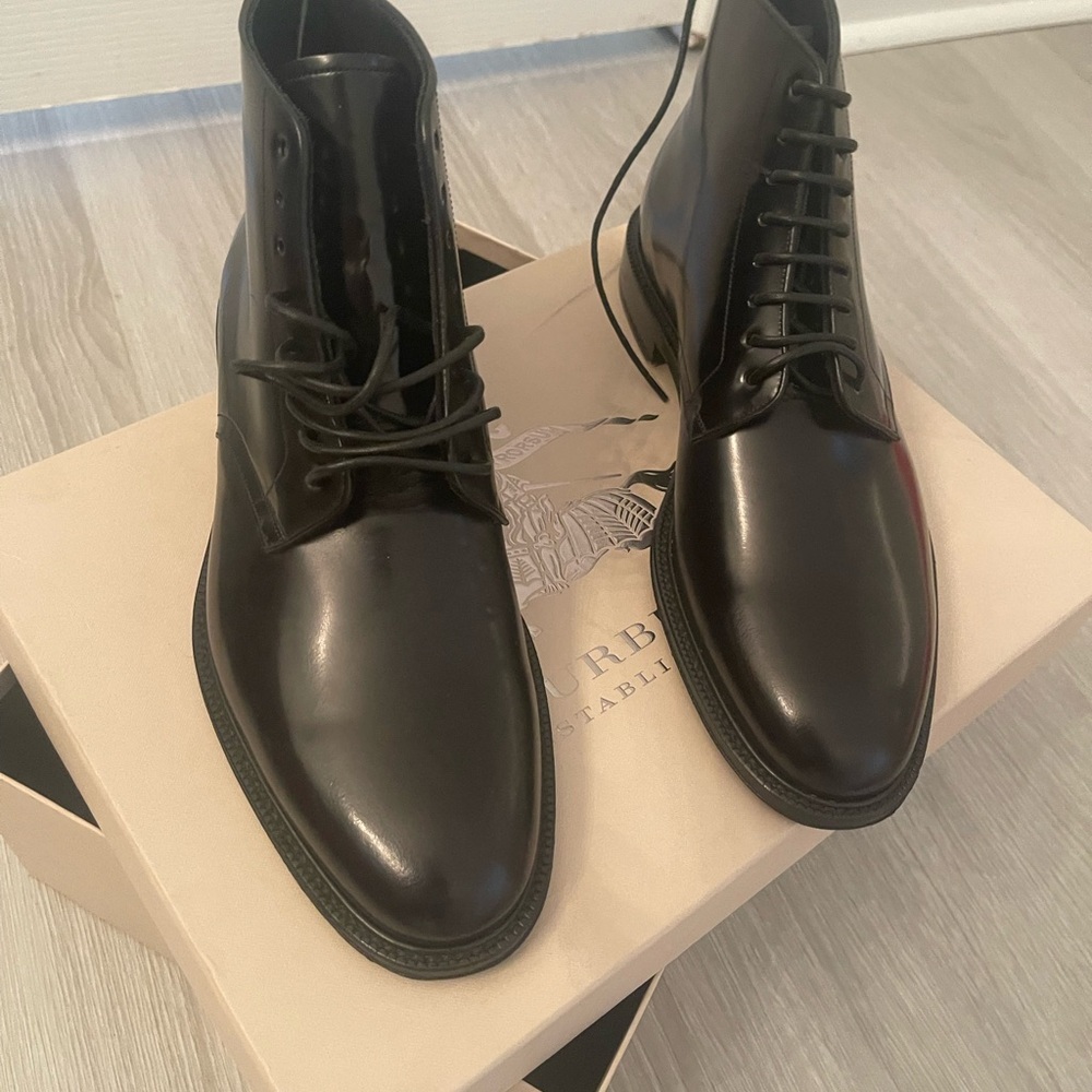 Black Leather Men's Boots